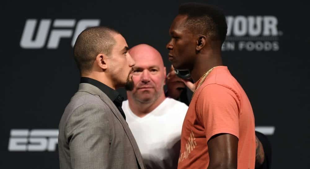 Robert Whittaker Israel Adesanya UFC 243 (1)