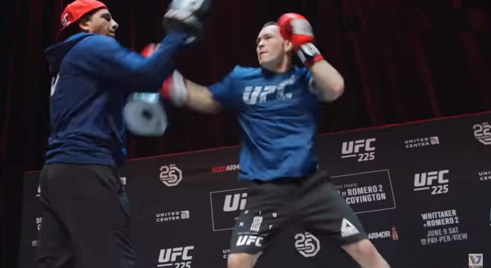 Colby Covington open workout