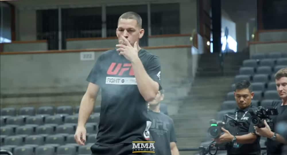 Nate Diaz open workout joint