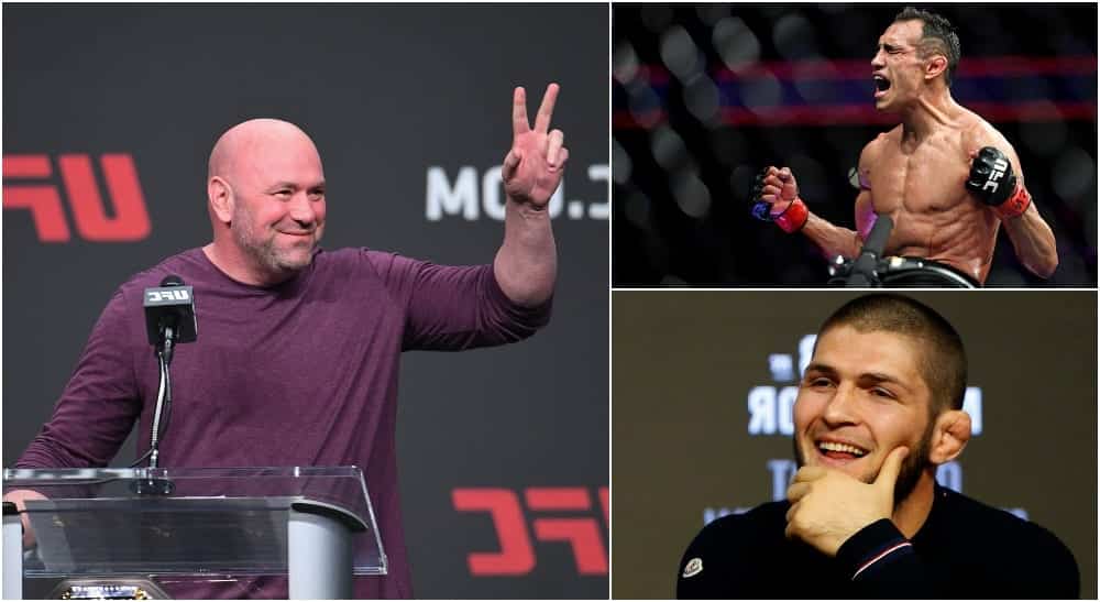 dana white khabib tony ferguson