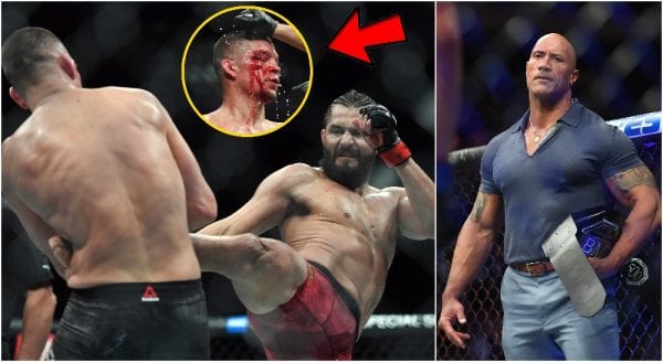 Jorge Masvidal Nate Diaz Dwayne The Rock Johnson UFC 244 Foto USA TODAY Sports