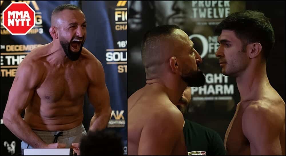 Reza Madadi Moshe Ben Shimol AK Fighting Championship 2 Foto Stefan Romare-MMAnytt