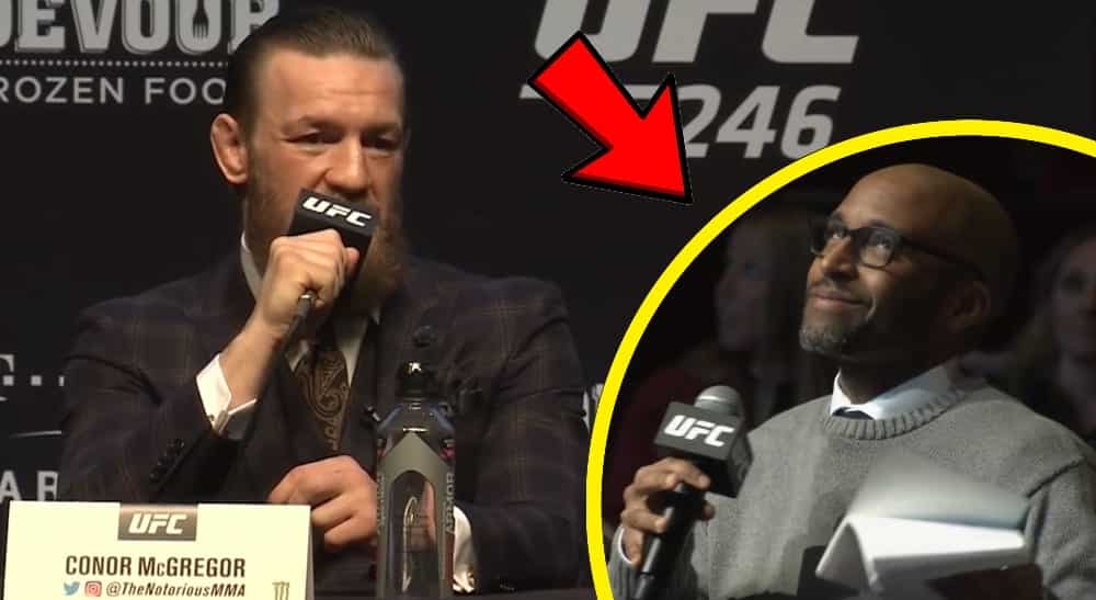 Conor McGregor reporter UFC 246 screenshot Youtube