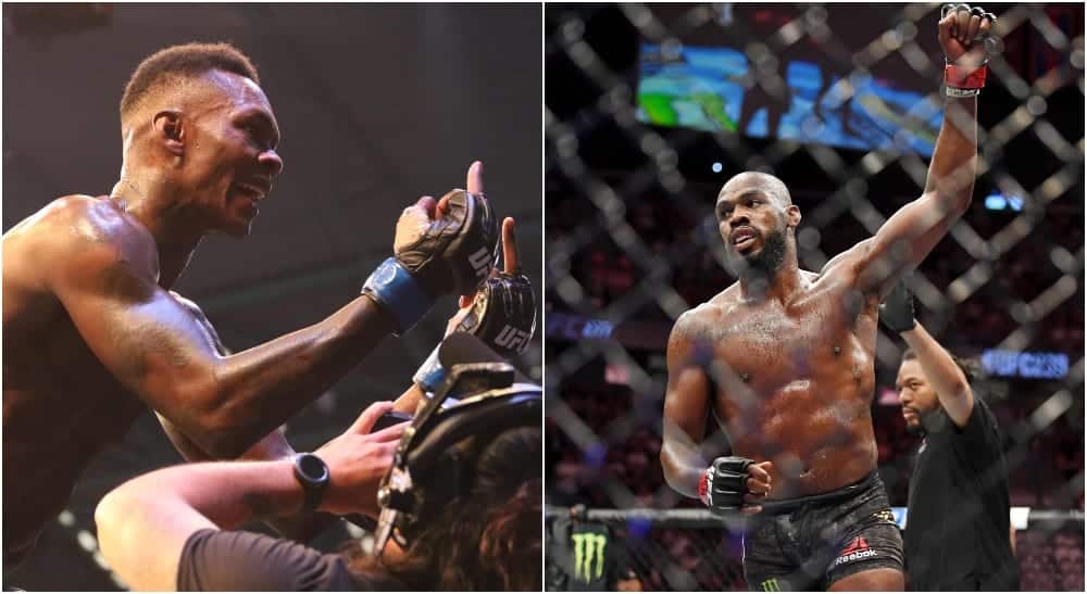 Israel Adesanya Jon Jones Jasmine Frank Stephen R. Sylvanie USA Today Sports