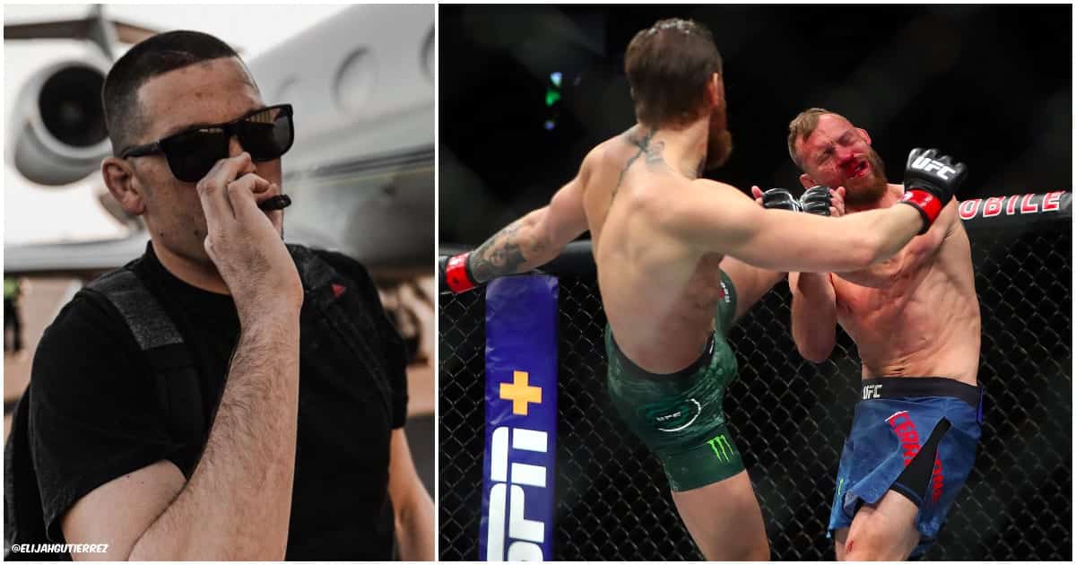 Nate Diaz Conor McGregor Donald Cerrone (Pictures via @elijahgutierrez & © Mark J. Rebilas-USA TODAY Sports)