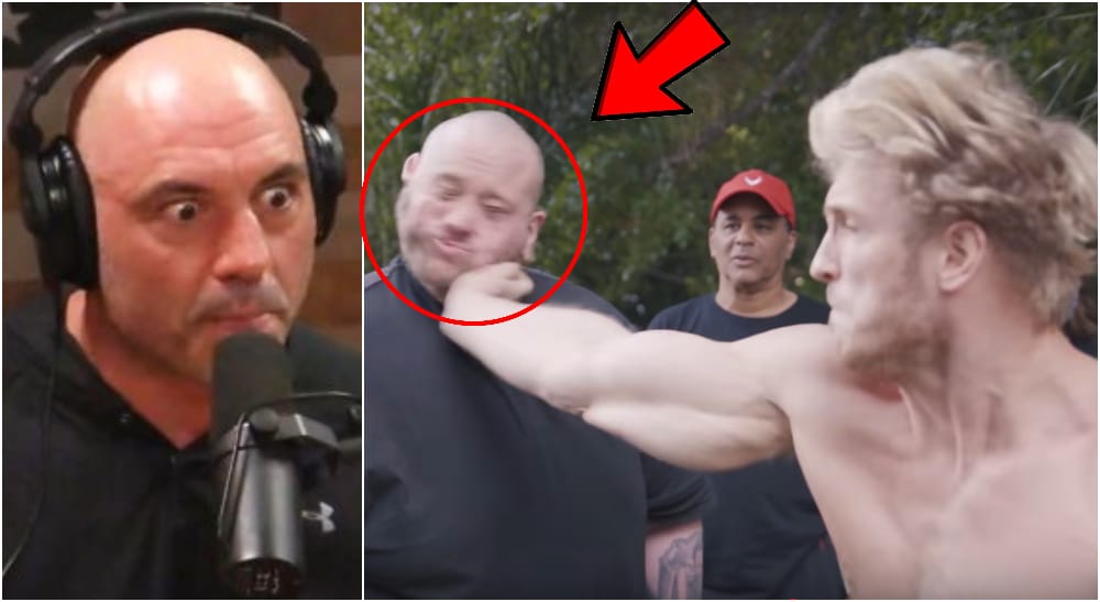 Joe Rogan Logan Paul slap Foto YouTube-screenshots Logan Paul Joe Rogan UFC MMA