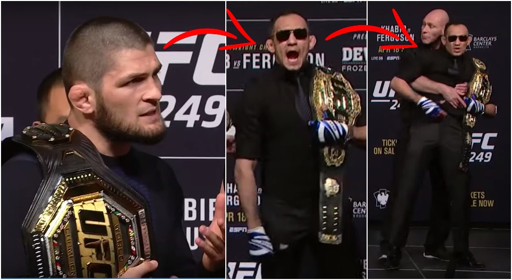 Khabib Nurmagomedov Tony Ferguson Foto UFC-screenshot