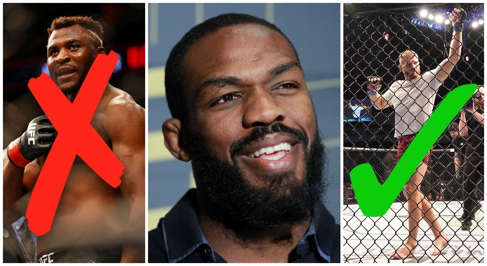 Jon Jones Francis Ngannou Jan Blachowicz