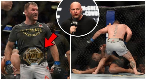 Stipe Miocic Dana White Daniel Cormier Foto USA TODAY Sports