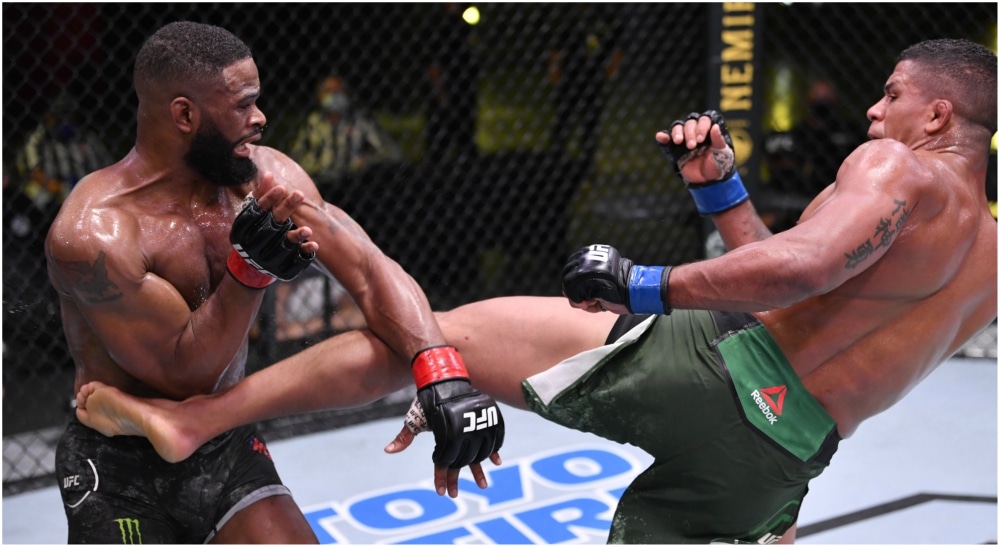 UFC Tyron Woodley Gilbert Burns resultat MMA