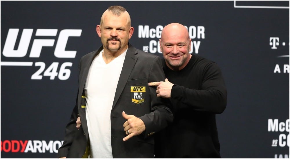 Chuck Liddell och Dana White (© Mark J. Rebilas-USA TODAY Sports)