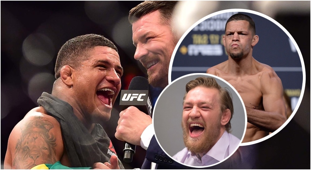 Gilbert Burns Nate Diaz Conor McGregor (© Jason Silva & ©Gary A. Vasquez-USA TODAY Sports)