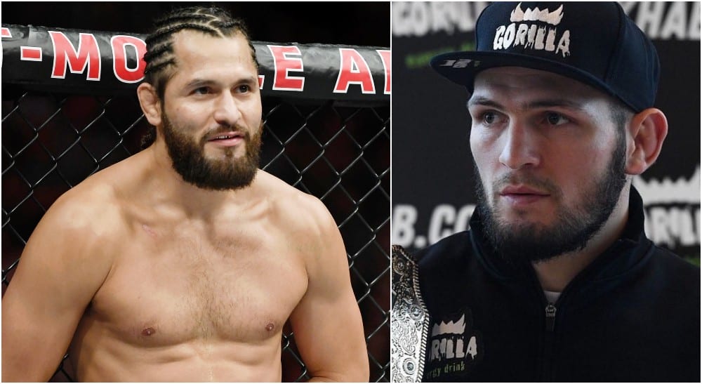 Jorge Masvidal Khabib Nurmagomedov ( © Stephen R. Sylvanie-USA TODAY Sports)