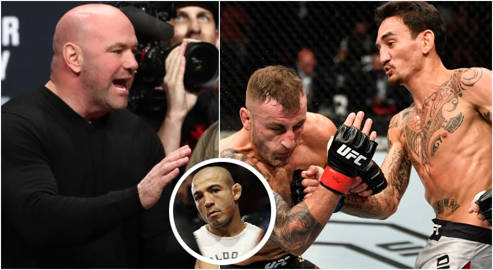 Dana White UFC 251 Jose Aldo Max Holloway (© Mark J. Rebilas & © Handout Photo-USA TODAY Sports)