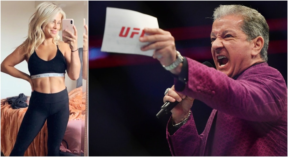 Bruce Buffer Paige VanZant (© Jasen Vinlove-USA TODAY Sports + IG_ paigevanzant)