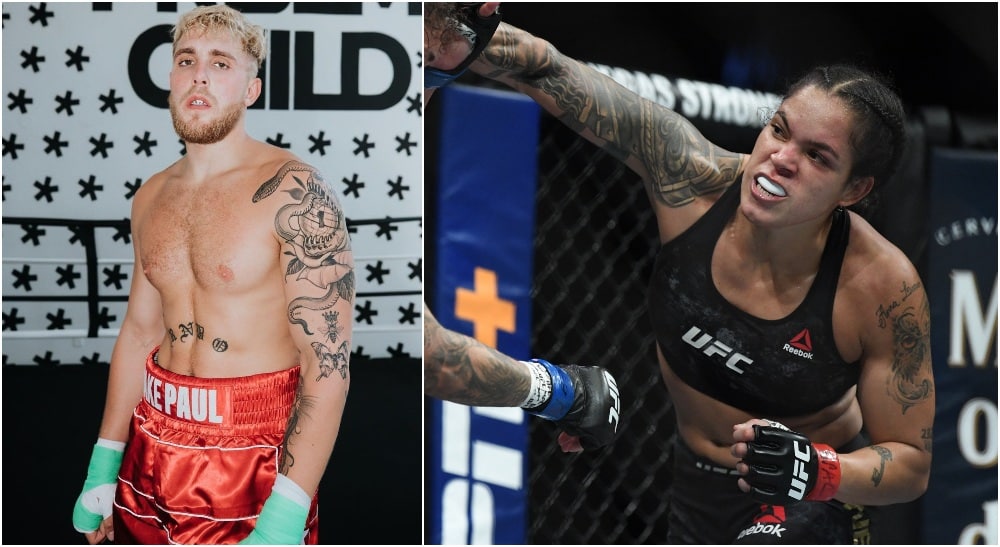 Dana White Jake Paul Amanda Nunes (Instagram_ jakepaul + © Stephen R. Sylvanie-USA TODAY Sports)