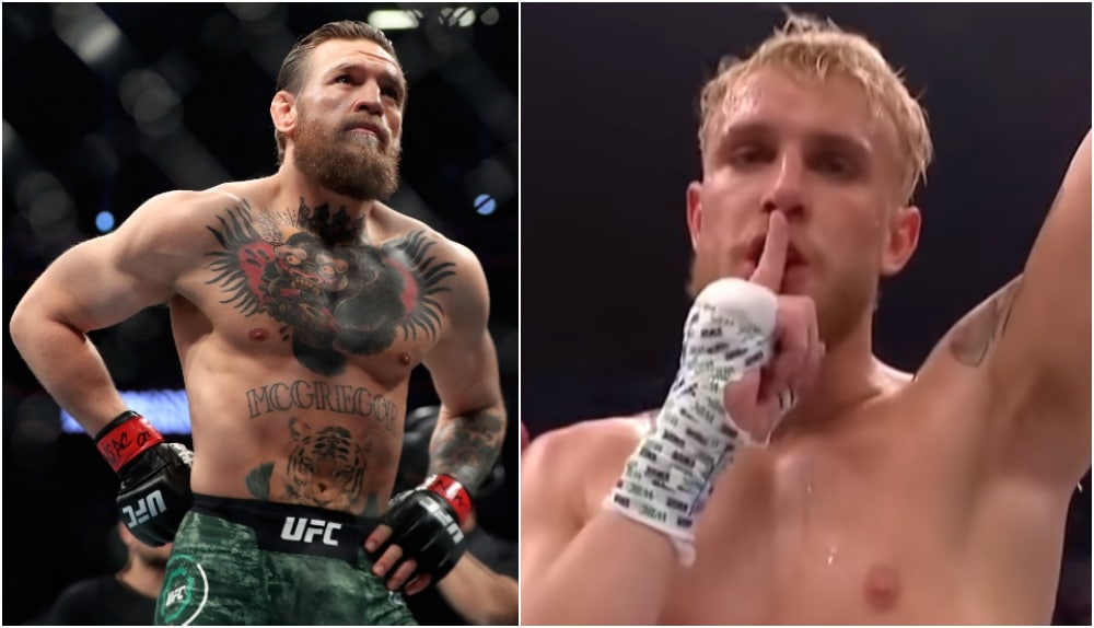 Conor McGregor, Jake Paul. Mark J. Rebilas-USA TODAY Sports Foto YouTube