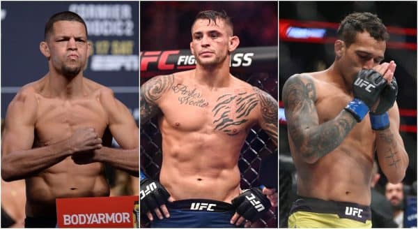 Nate Diaz, Dustin Poirier, Charles Oliveira