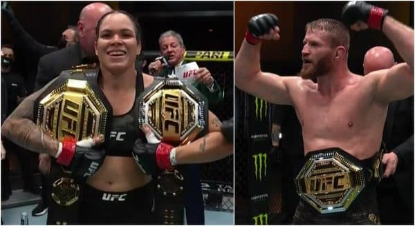 Amanda Nunes Jan Blachowicz (Screenshot UFC MMAnytt)