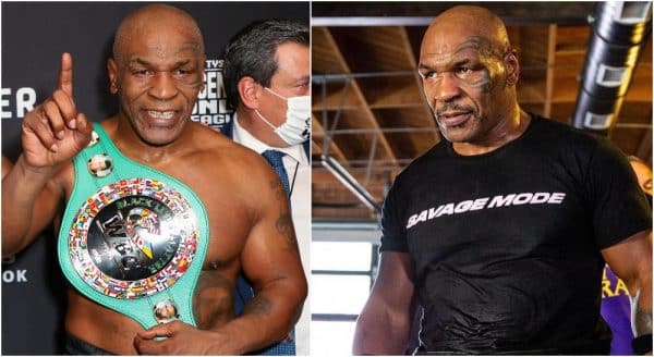 Mike Tyson (Joe Scarnici_Handout Photo via USA TODAY Sports + Instagram_ @MikeTyson)