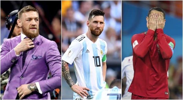 McGregor, Messi, Ronaldo, © Witters Sp© Matthew Emmons-USA TODAY Sports© Sipa USA-USA TODAY Sports,