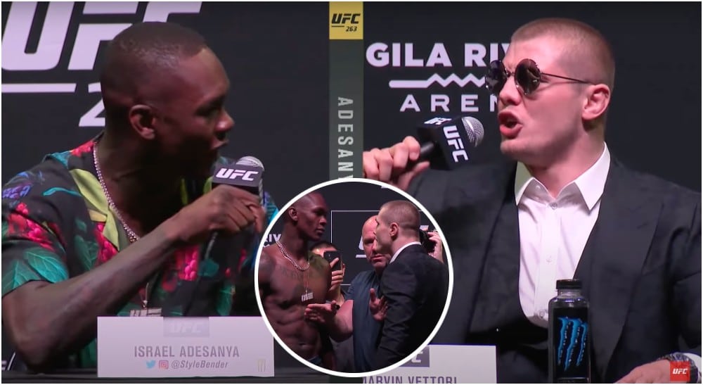 Israel Adesanya, Marvin Vettori, UFC 263 presskonferens