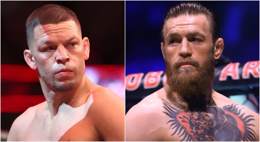 Nate Diaz Conor McGregor 3 (© Mark J. Rebilas-USA TODAY Sports)