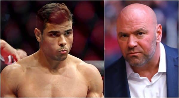 Paulo Costa Dana White Kelvin Gastelum (© Mark J. Rebilas-USA TODAY Sports)