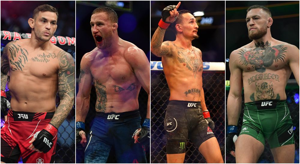 Dustin Poirier, Justin Gaethje, Max Holloway, Conor McGregor