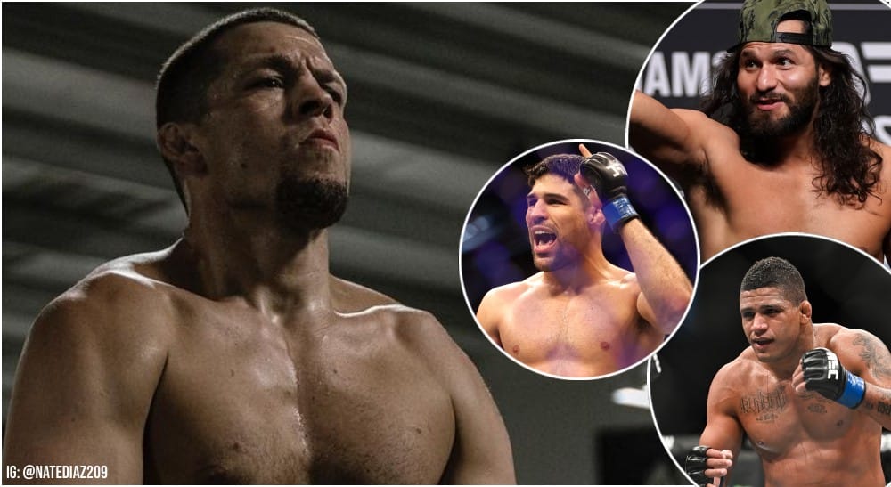 Nate Diaz Masvidal Luque Burns (USA Today Sports + IG @NateDiaz209