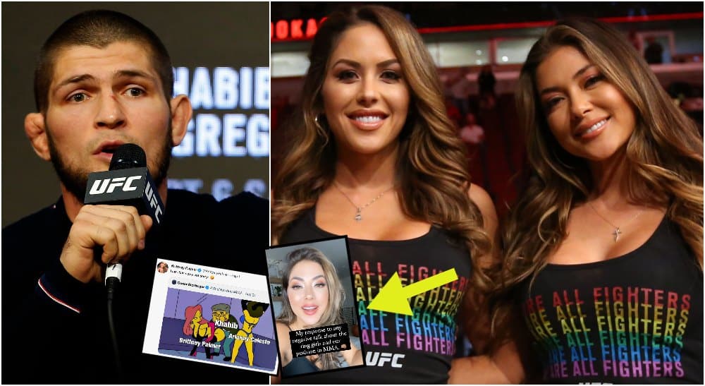 Khabib Nurmagomedov Brittney Palmer Arianny Celeste (USA Today Sports)