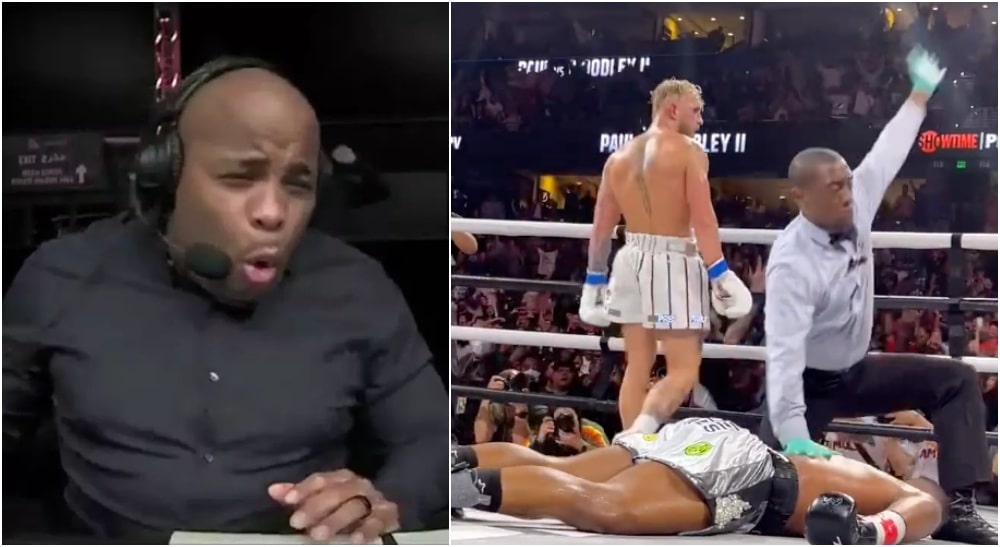 Jake Paul Tyron Woodley reactions