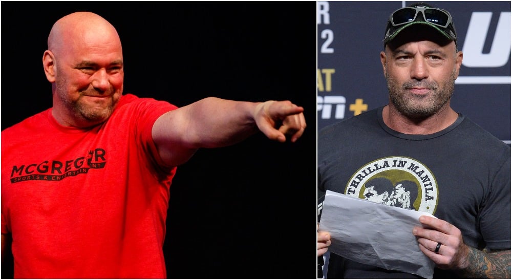 Joe Rogan Dana White MMAnytt UFC (© Mark J. Rebilas-USA TODAY Sports)