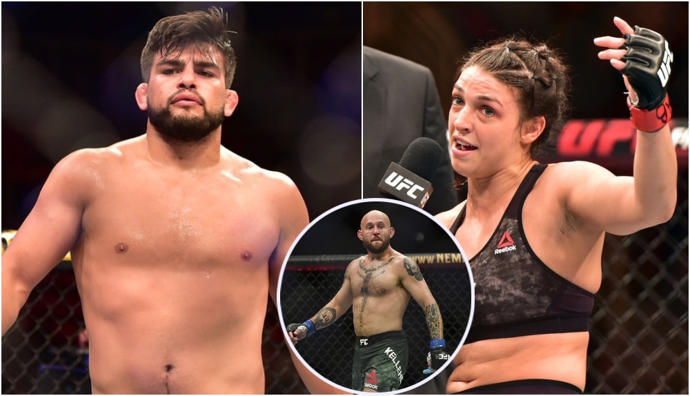 Kelvin Gastelum, Mackenzie Dern, Brian Kelleher. Foto_ Jason SIlva, © Jasen Vinlove-USA TODAY Sports