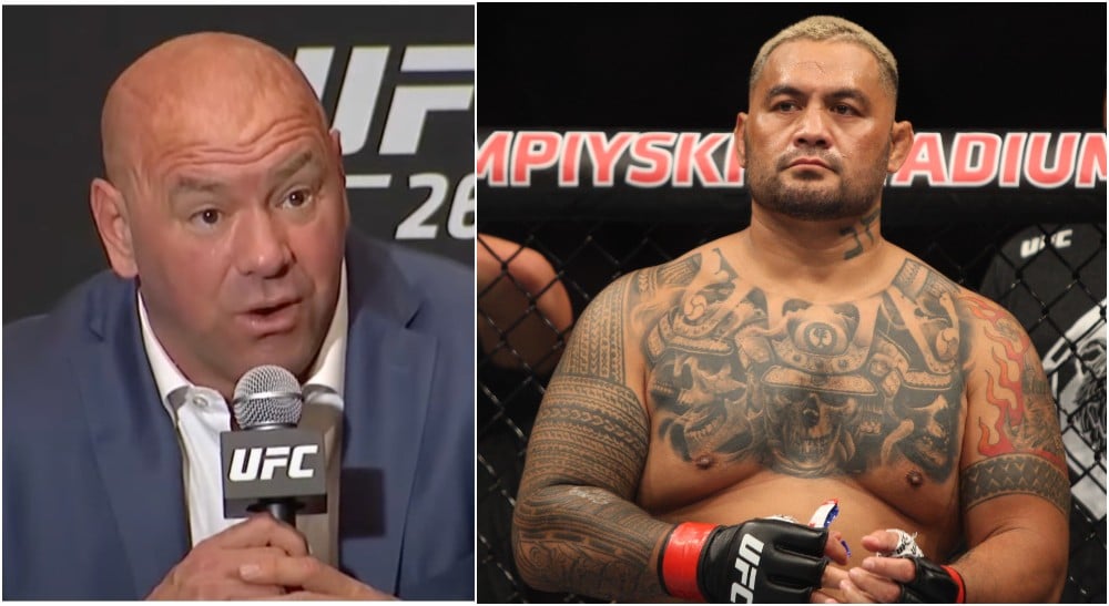 UFC Mark Hunt Dana White (© Aleksander V. Chernykh-USA TODAY Sports)