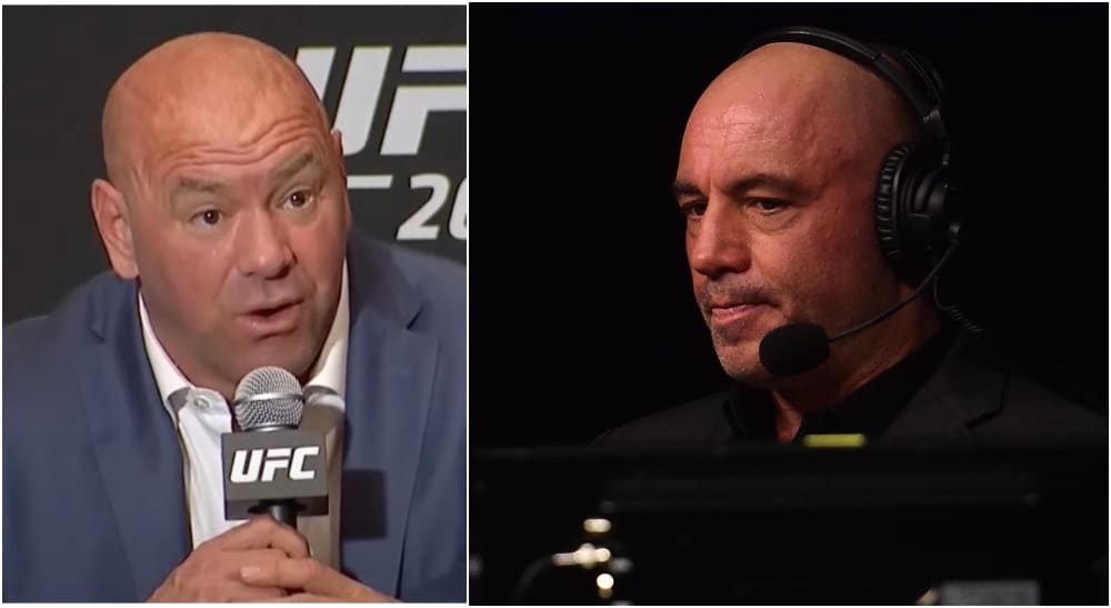 Joe Rogan Dana White (© Jasen Vinlove-USA TODAY Sports)