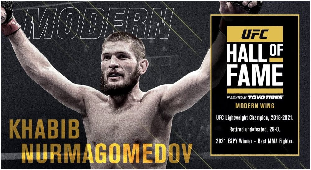 Khabib Nurmagomedov UFC Hall of Fame Khabib Nurmagomedov