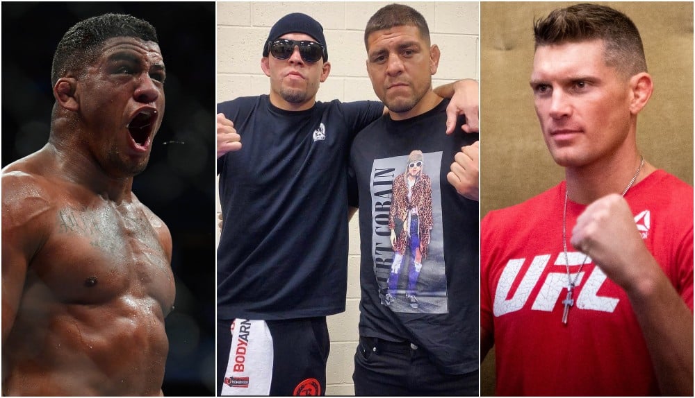 Gilbert Burns Stephen Thompson Nate Diaz Nick Diaz (© Courtney PedrozaThe Tennessean+USA TODAY Spo)