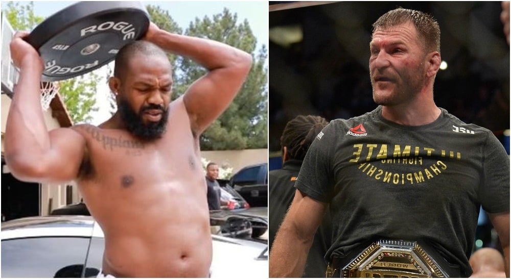 Jon Jones Stipe Miocic (© Vasquez - USA TODAY Sports)