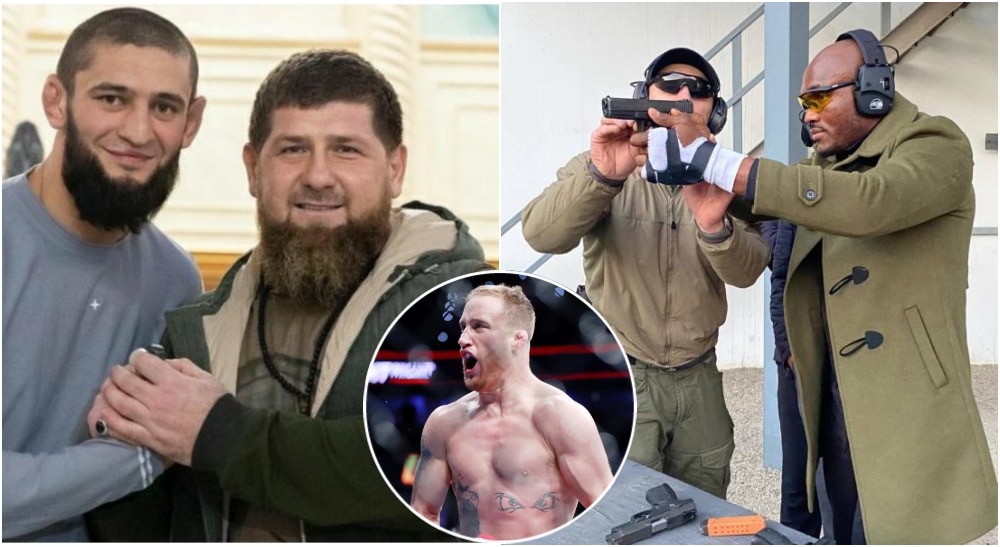 Ramzan Kadyrov Khamzat Chimaev Justin Gaethje Kamaru Usman MMA UFC (USA Today Sports)