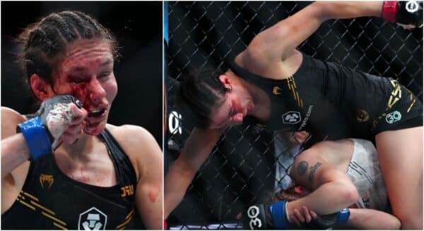 Noche UFC Valentina Shevchenko Alexa Grasso (© Stephen R. Sylvanie-USA TODAY Sports)