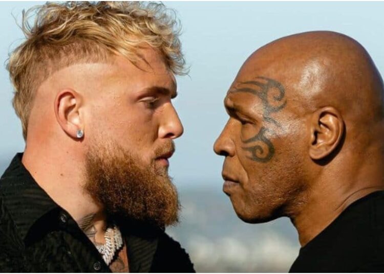 Jake Paul och Mike Tyson