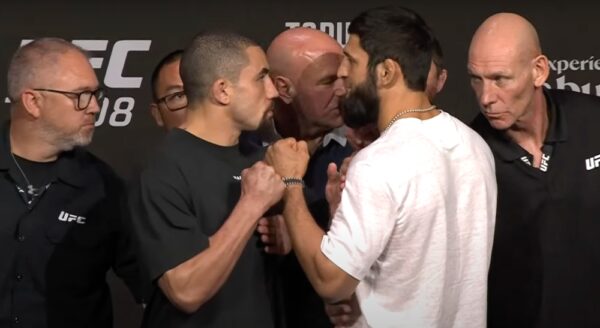 VIDEO: Intensiv presskonferens inför UFC 308 i Abu Dhabi