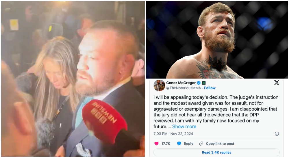 Conor McGregor fälld för sexuellt övergrepp i civilrättslig dom