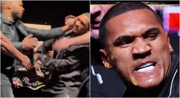 Chris Eubank Jr. kastar ägg på Conor Benn under hetsig staredown