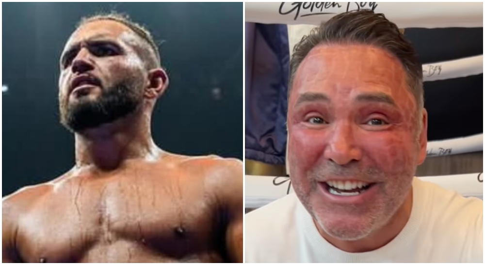 Robin Safar signar med Oscar de la Hoya - SE KLIPPET