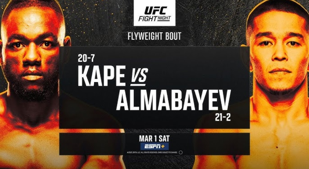 UFC Vegas 103: Kape vs Almabayev - Fullständiga Resultat